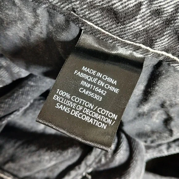 Ninth Fall Ambush Jeans Mens 36 Acid Wash Black Denim Embroidered Graffiti Snake - Picture 3 of 8